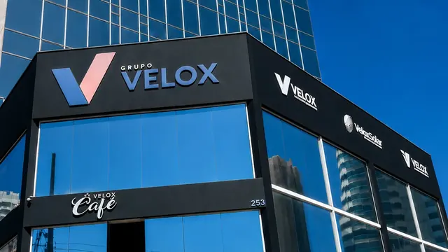 Fachada da sede do Grupo Velox em São José do Rio Preto (SP)